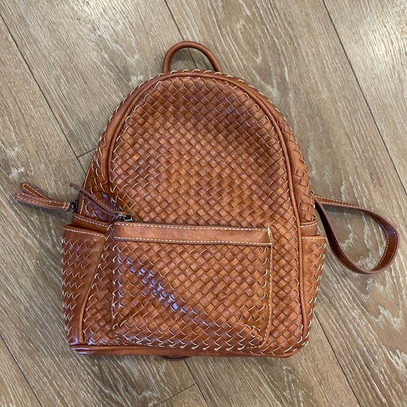 woven backpack purse